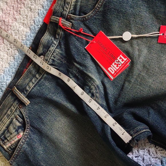 NWT Diesel Size 38 Slim Fit Mid Waist Straight Leg Button Fly 1995 Jeans 09C04 - Picture 13 of 16